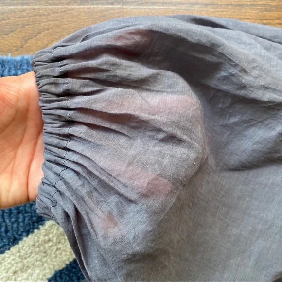 🐚 ZARA CONTEMPORARY MIDNIGHT BLUE LOOSE FIT PARTY SHEER MAXI DRESS! - Picture 9 of 12